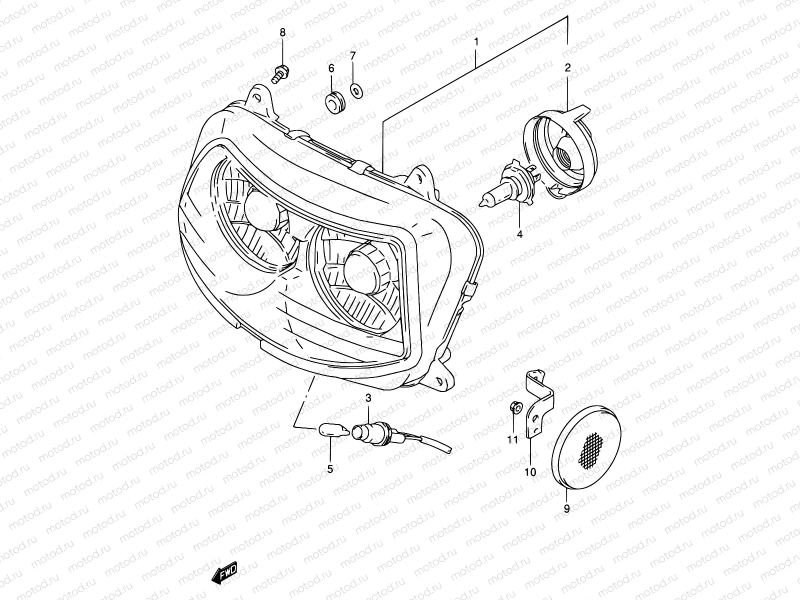 28A - HEADLAMP (MODEL S)
