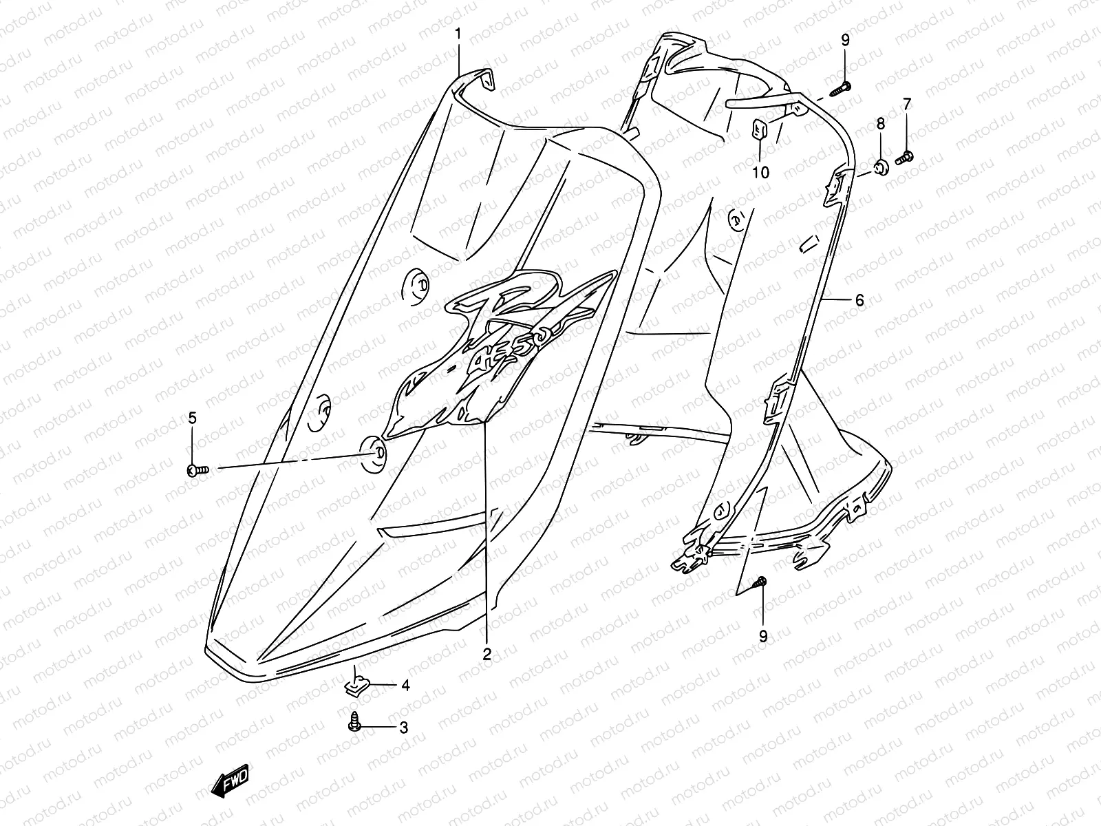 28A - LEG SHIELD (AE50RP/RR/RS)