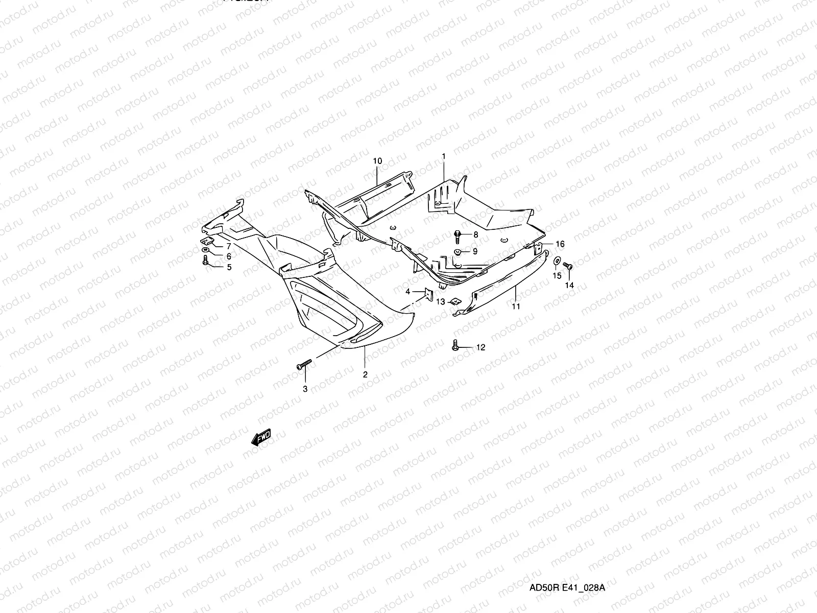 28A - REAR LEG SHIELD (E06)