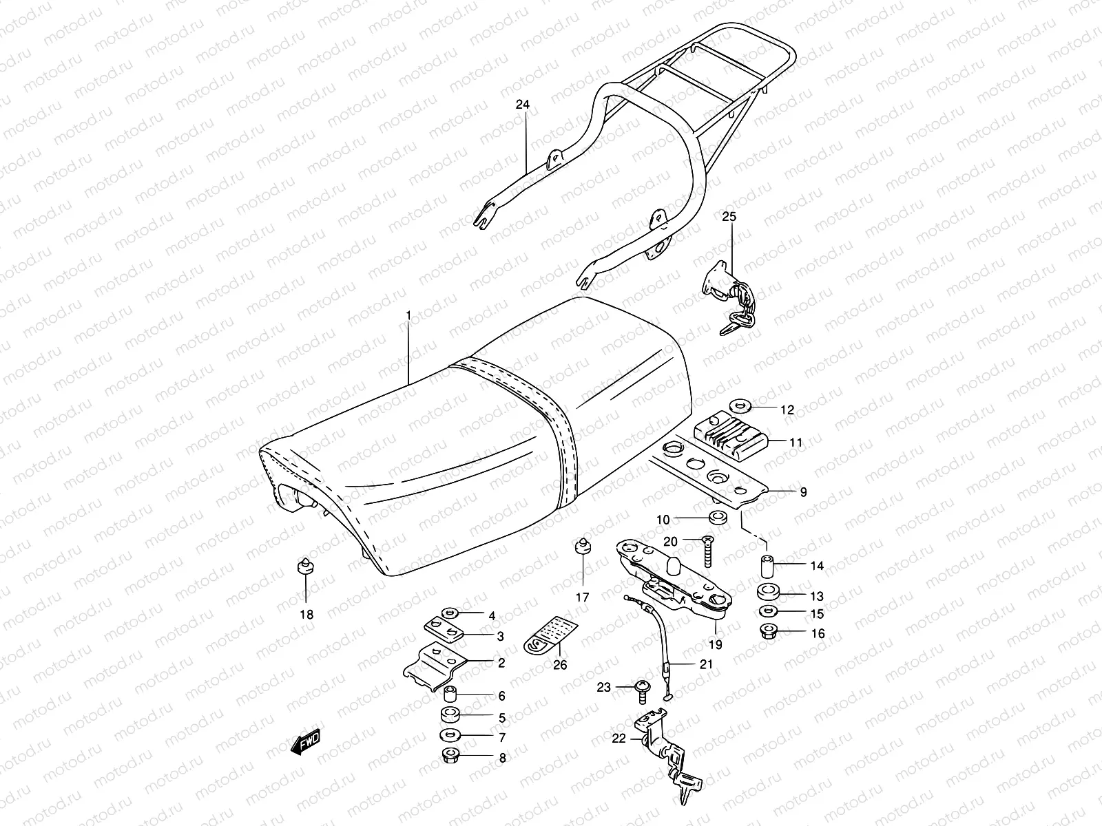 28A - SEAT (MODEL M/R)