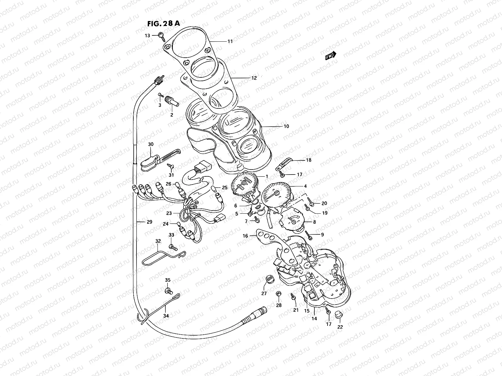 28A - SPEEDOMETER (MODEL R/S)
