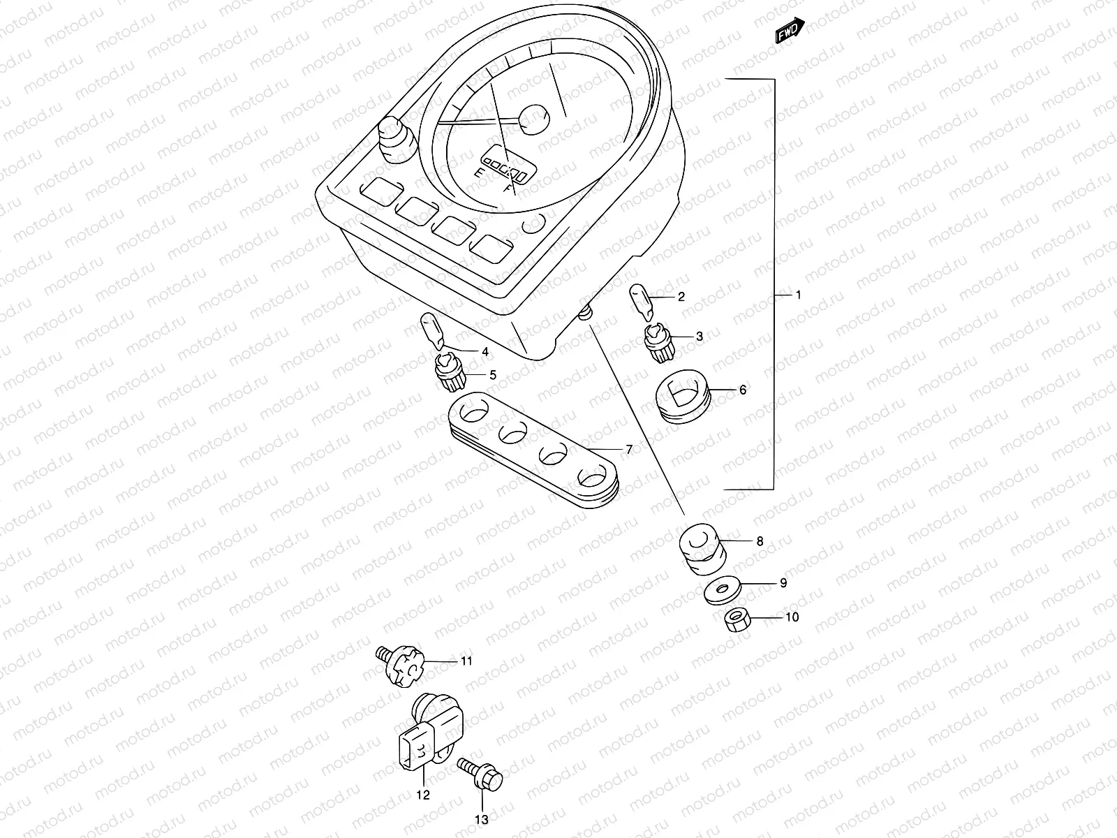 28A - SPEEDOMETER (MODEL X/Y/K1/K2/K3/K4)