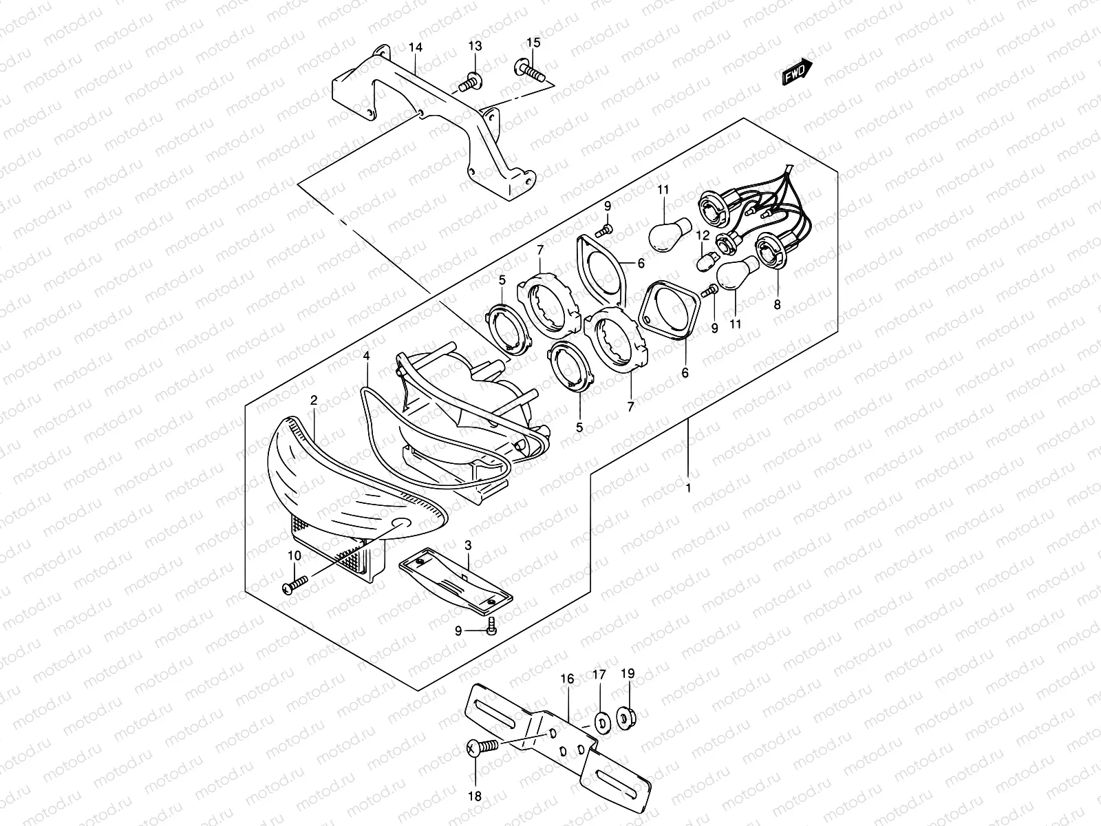 28A - TAIL LAMP (MODEL K3)