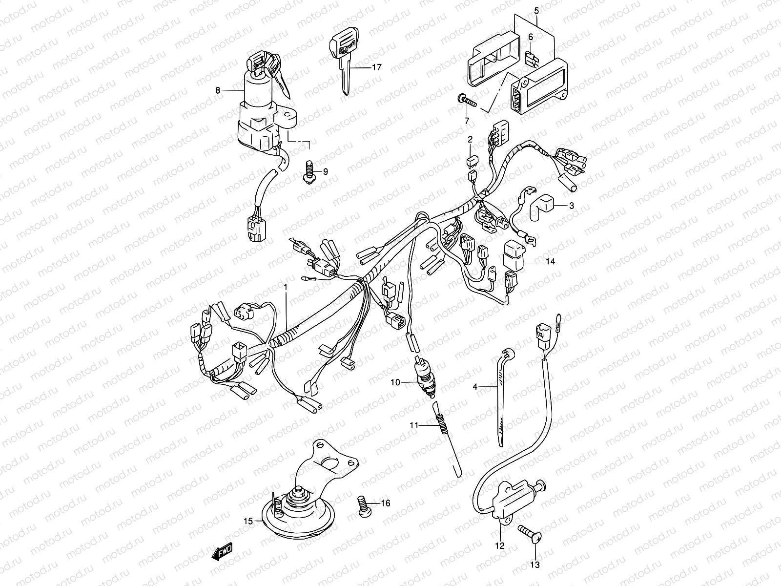 28A - WIRING HARNESS (MODEL S)