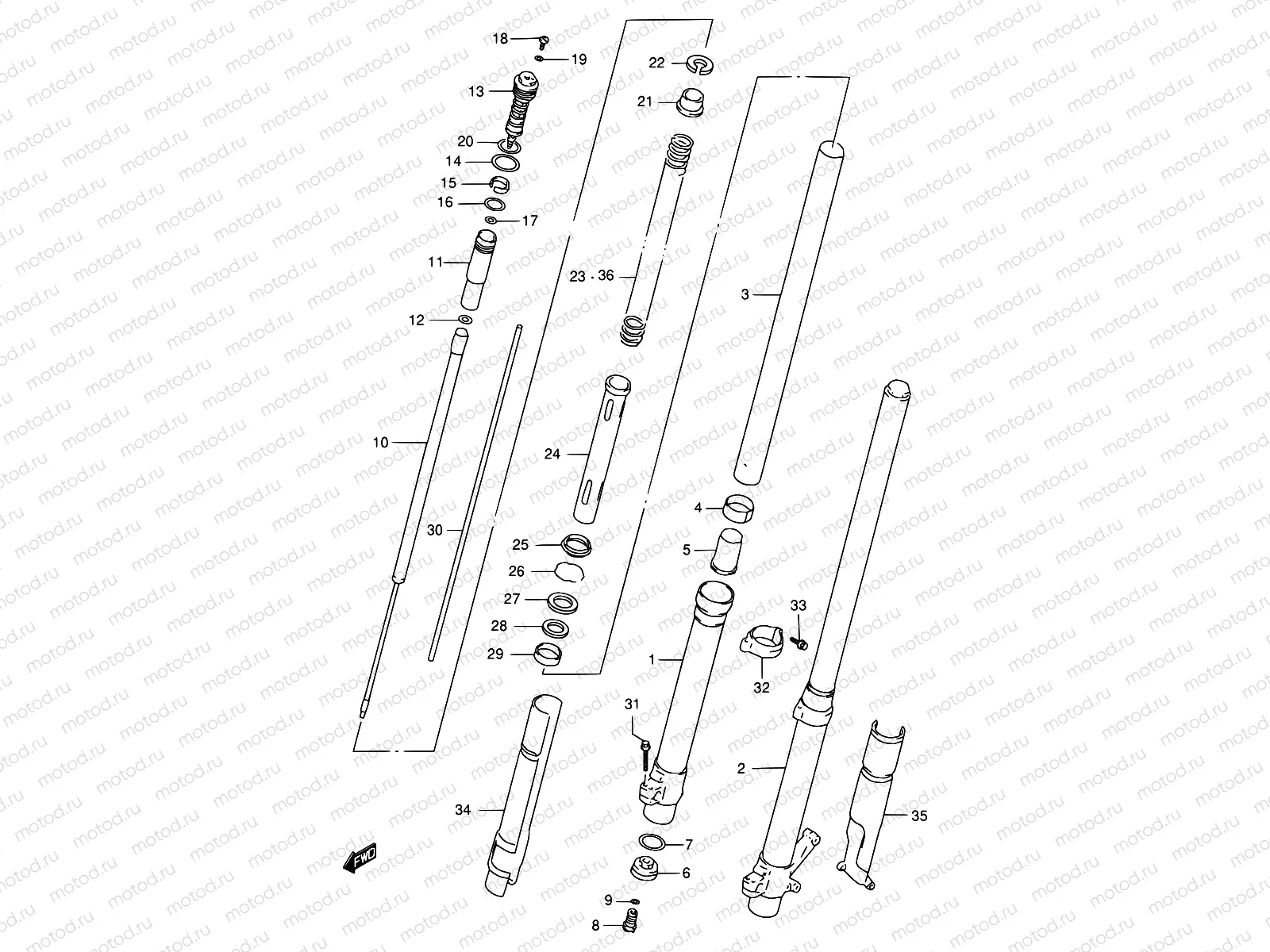 28B - FRONT DAMPER (MODEL W)