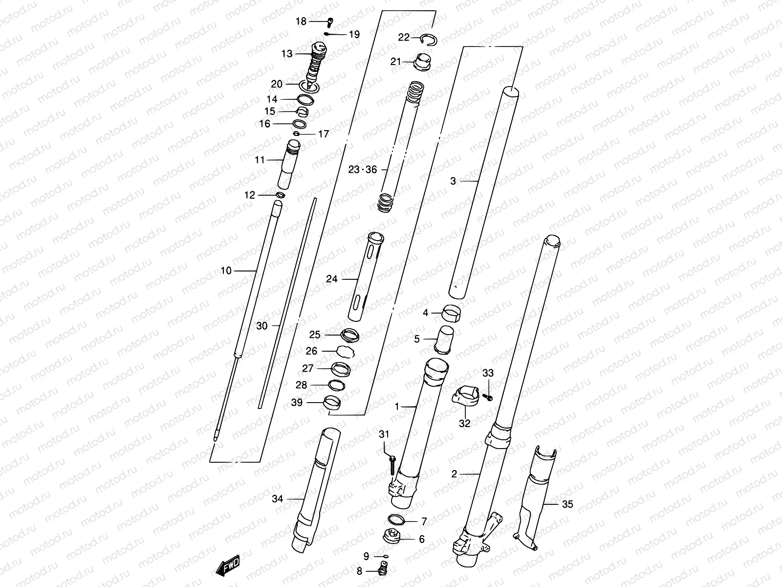 28B - FRONT DAMPER (MODEL W)