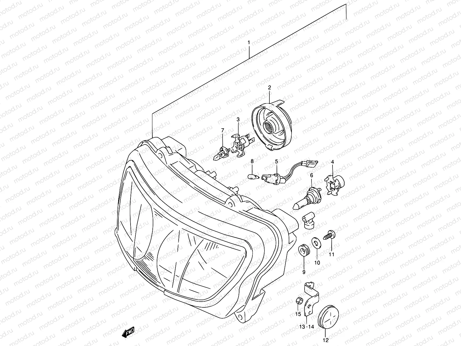 28B - HEADLAMP (MODEL T/V E04,E18,E22,E25,E34,E39,P37)