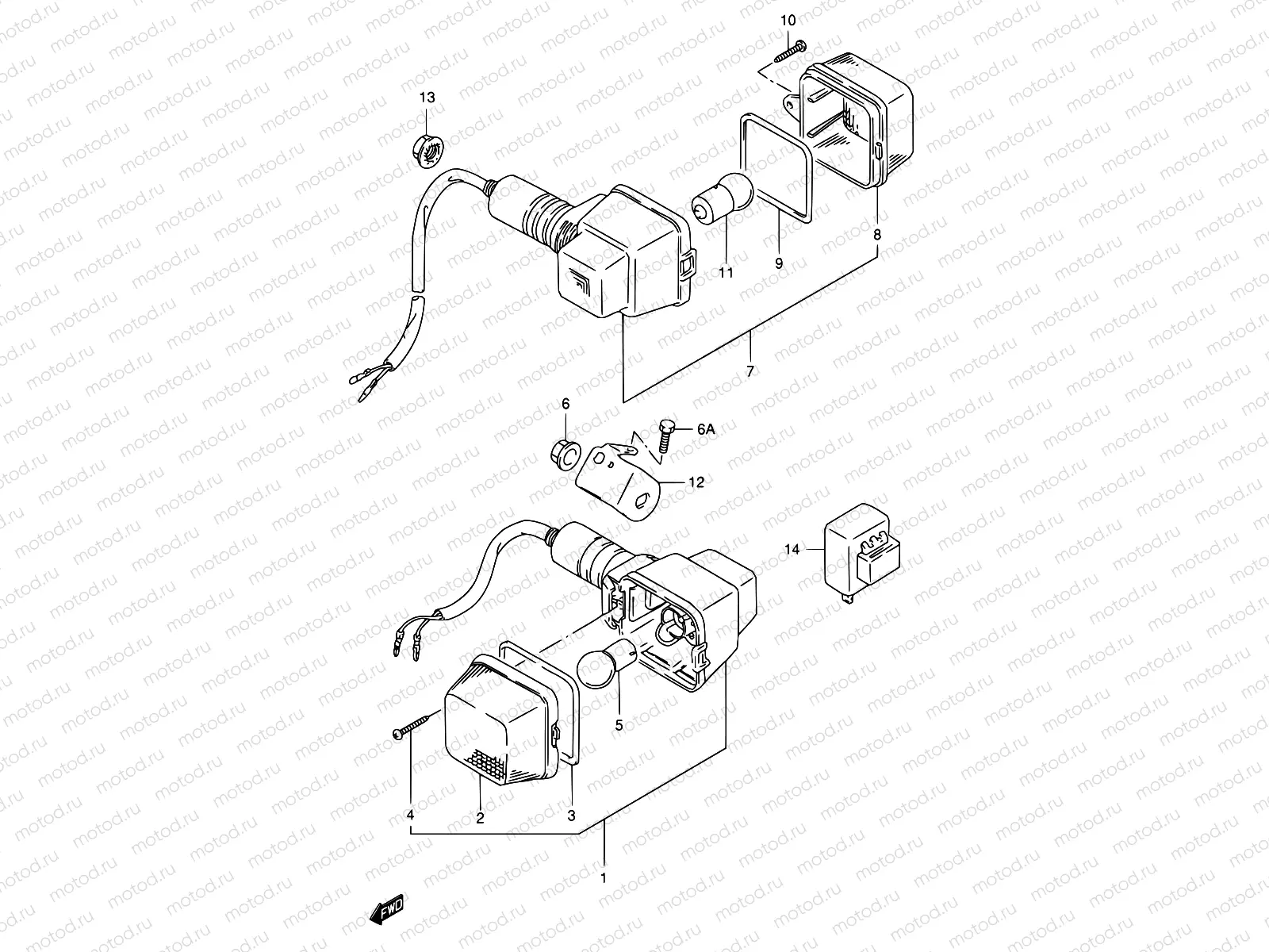 28B - TURNSIGNAL LAMP (MODEL R P31)
