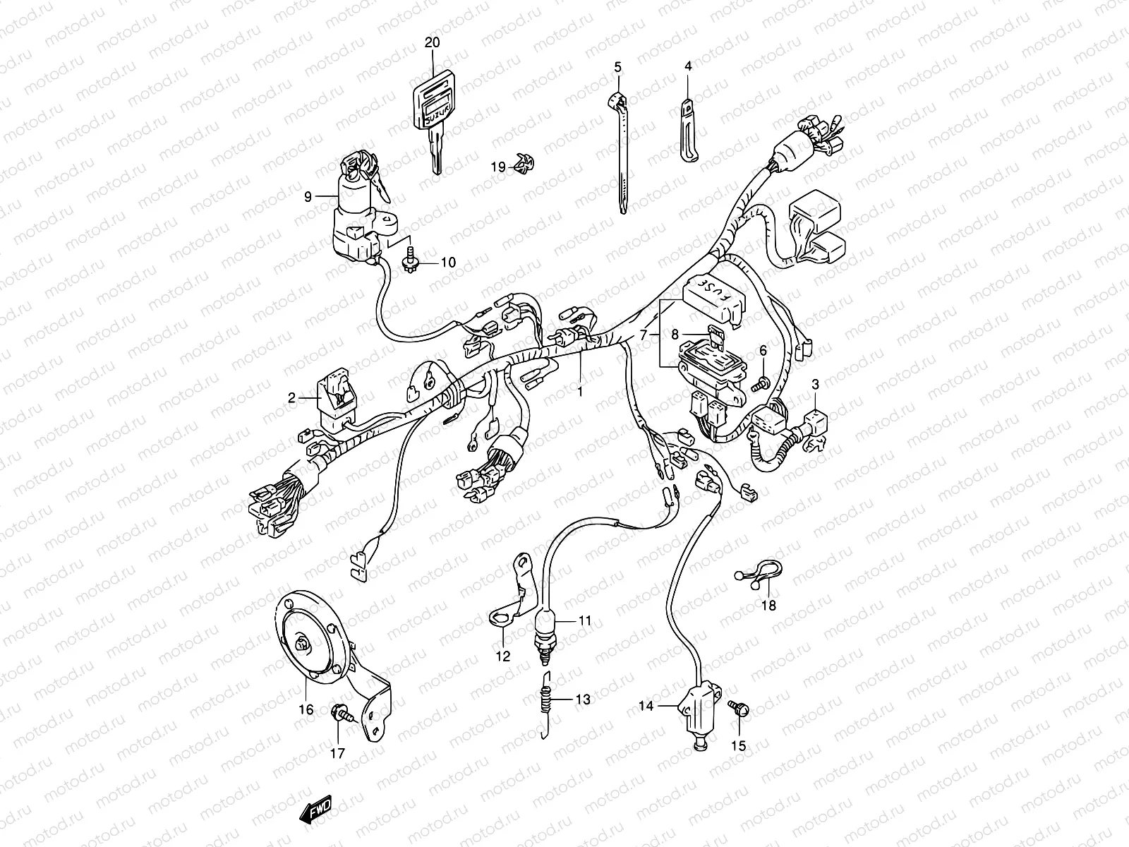 28B - WIRING HARNESS (MODEL T)