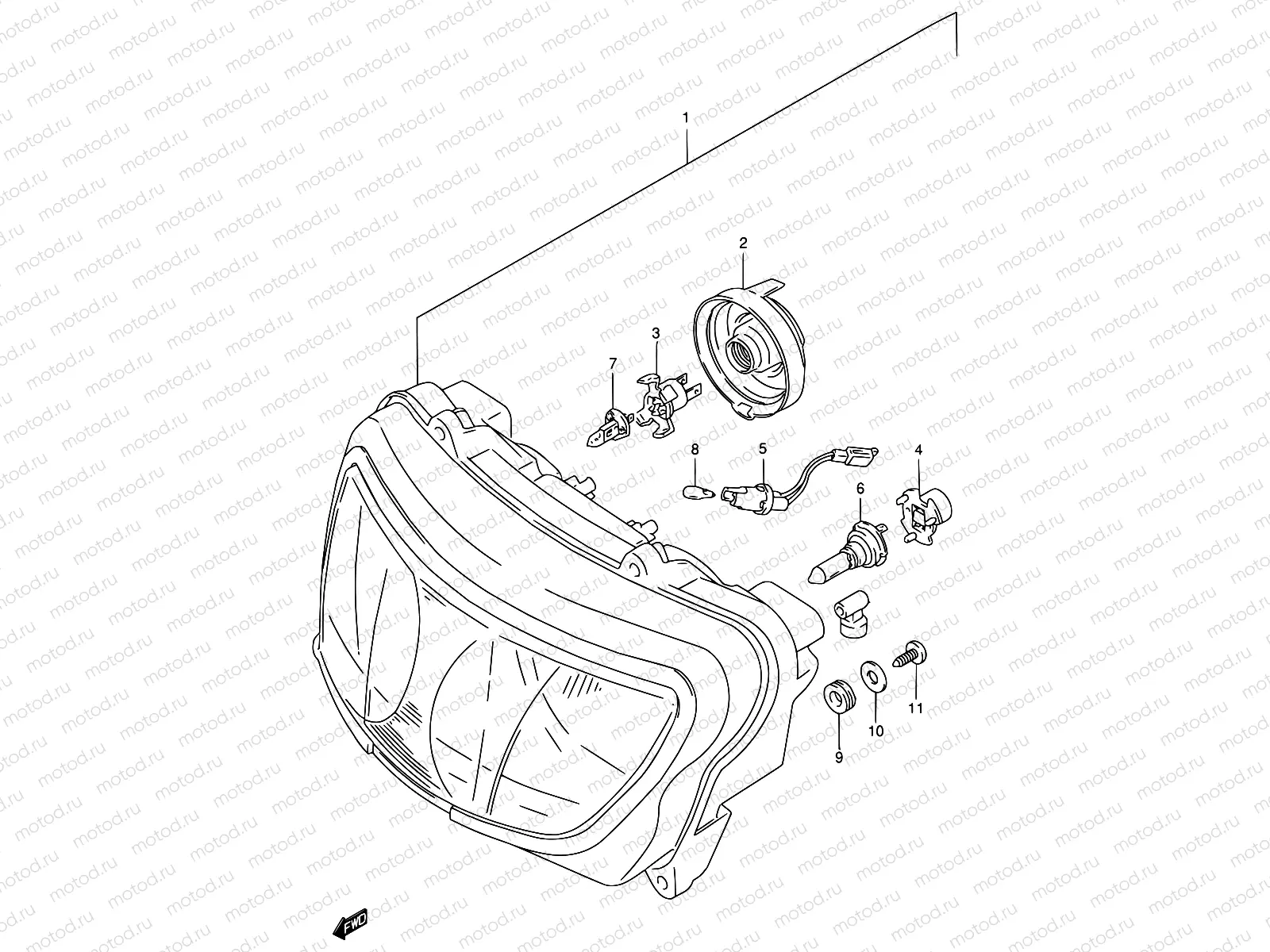 28C - HEADLAMP (MODEL W/X E04,E18,E22,E25,E34,E39,P37)