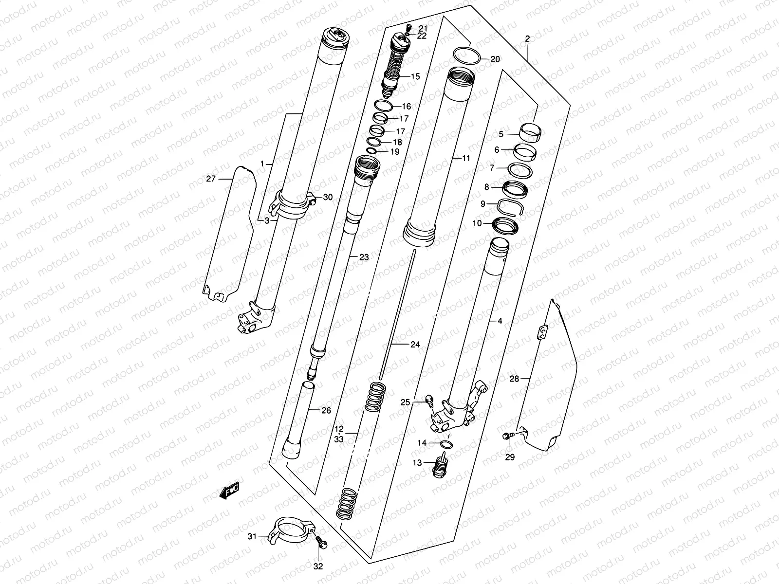 28D - FRONT DAMPER (MODEL K5)