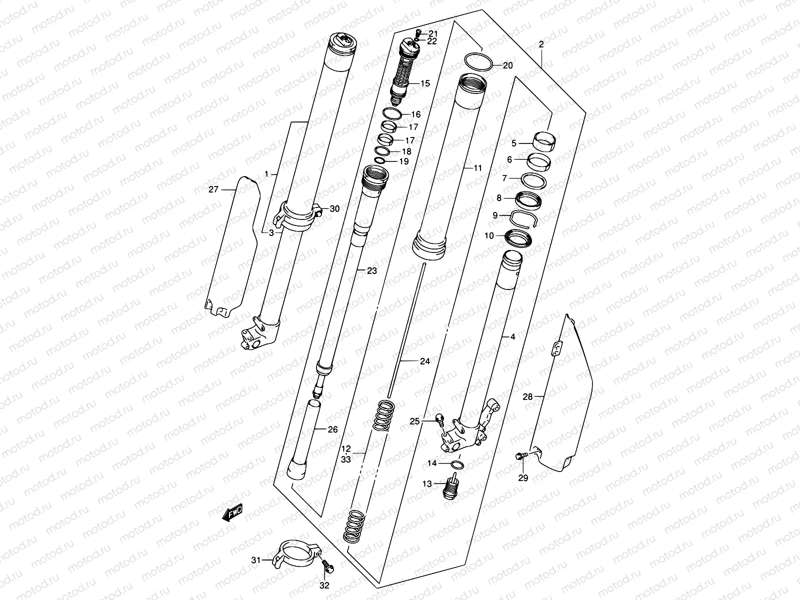 28D - FRONT DAMPER (MODEL K5)