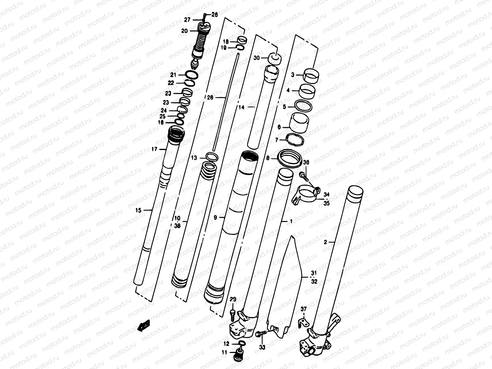 28D - FRONT DAMPER (MODEL Y)