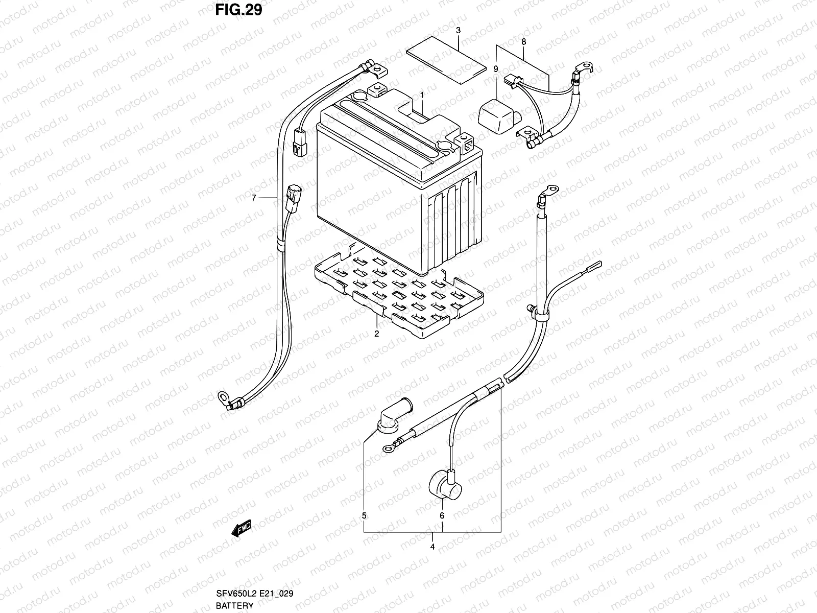 29 - BATTERY (SFV650AL2 E21)