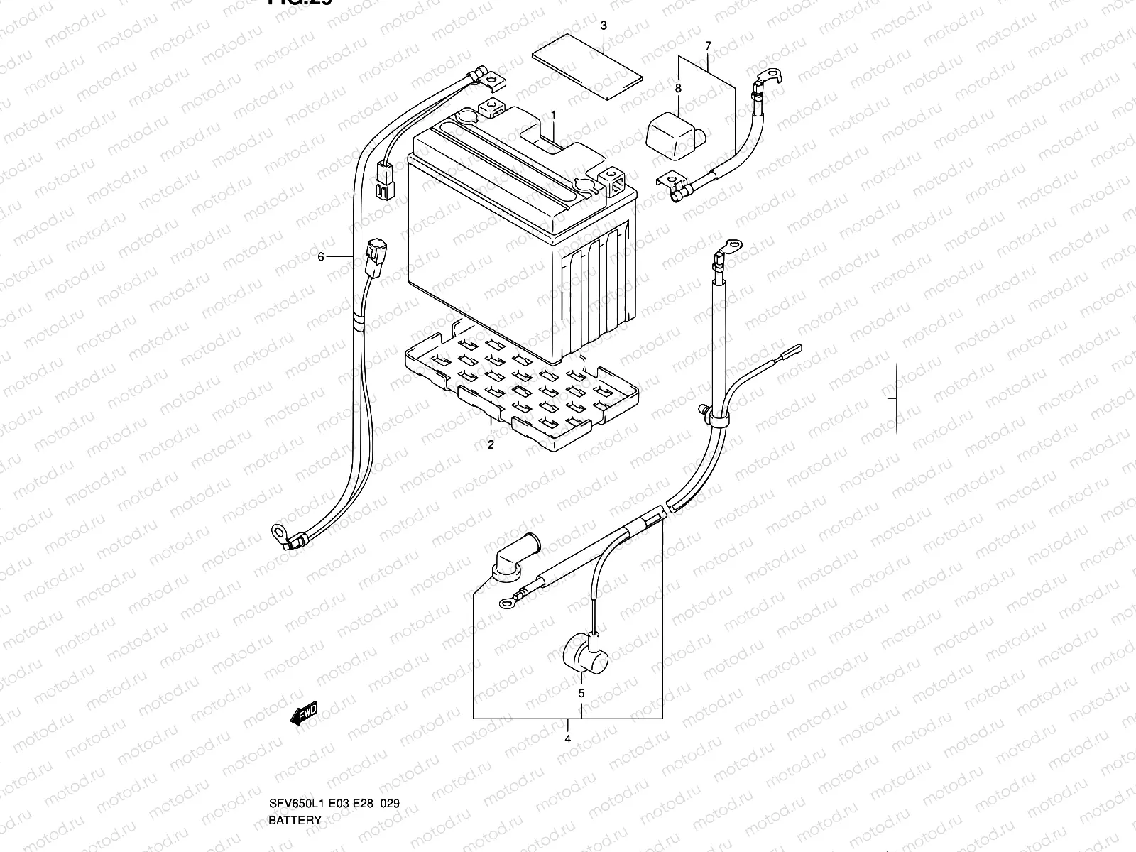 29 - BATTERY (SFV650L1 E28)