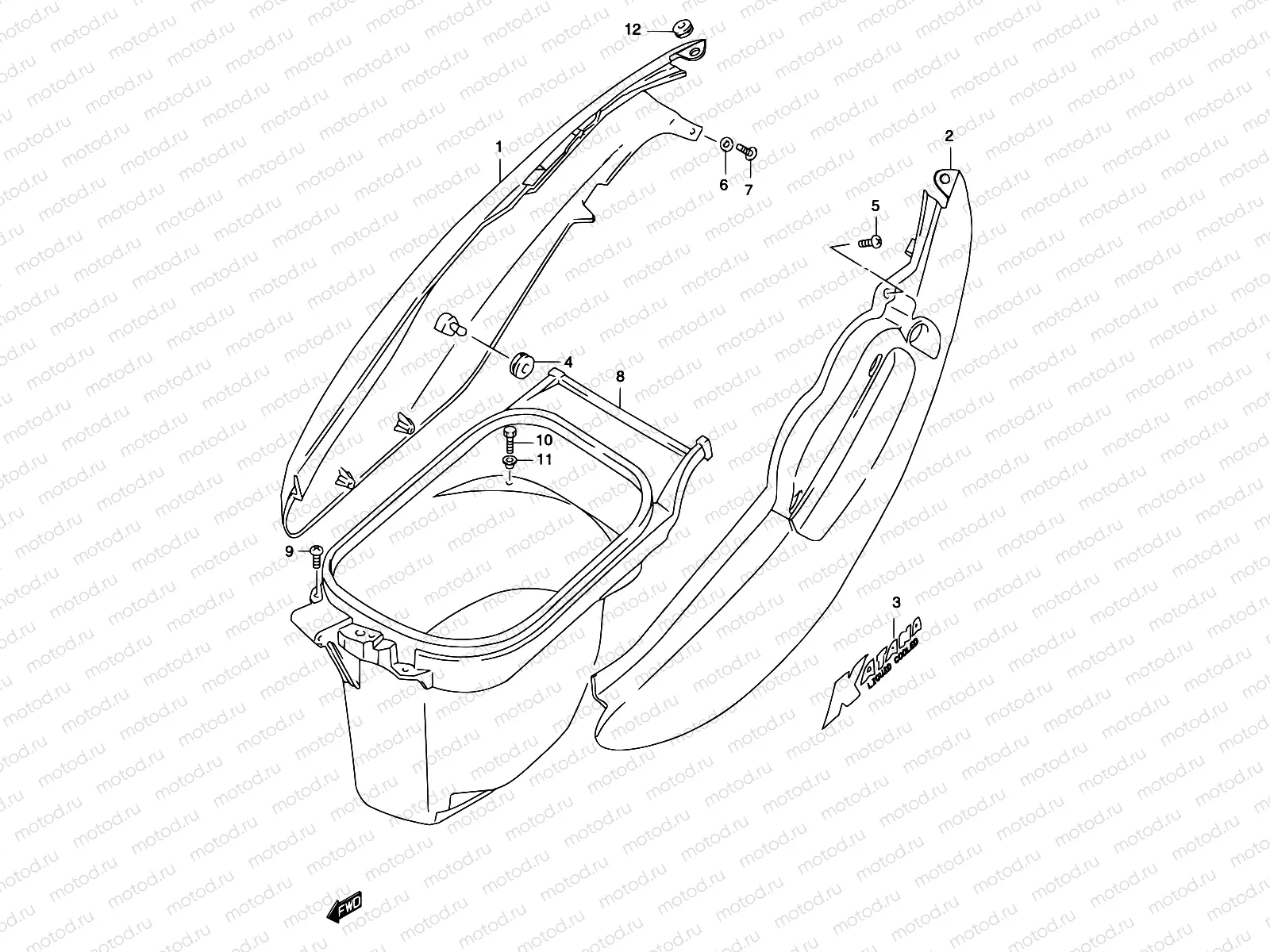 29 - FRAME COVER (MODEL K1)