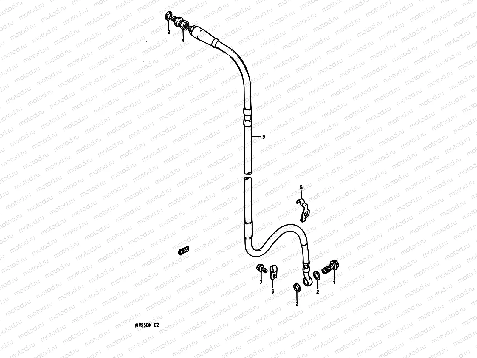 29 - FRONT BRAKE HOSE (MODEL K/L/M)