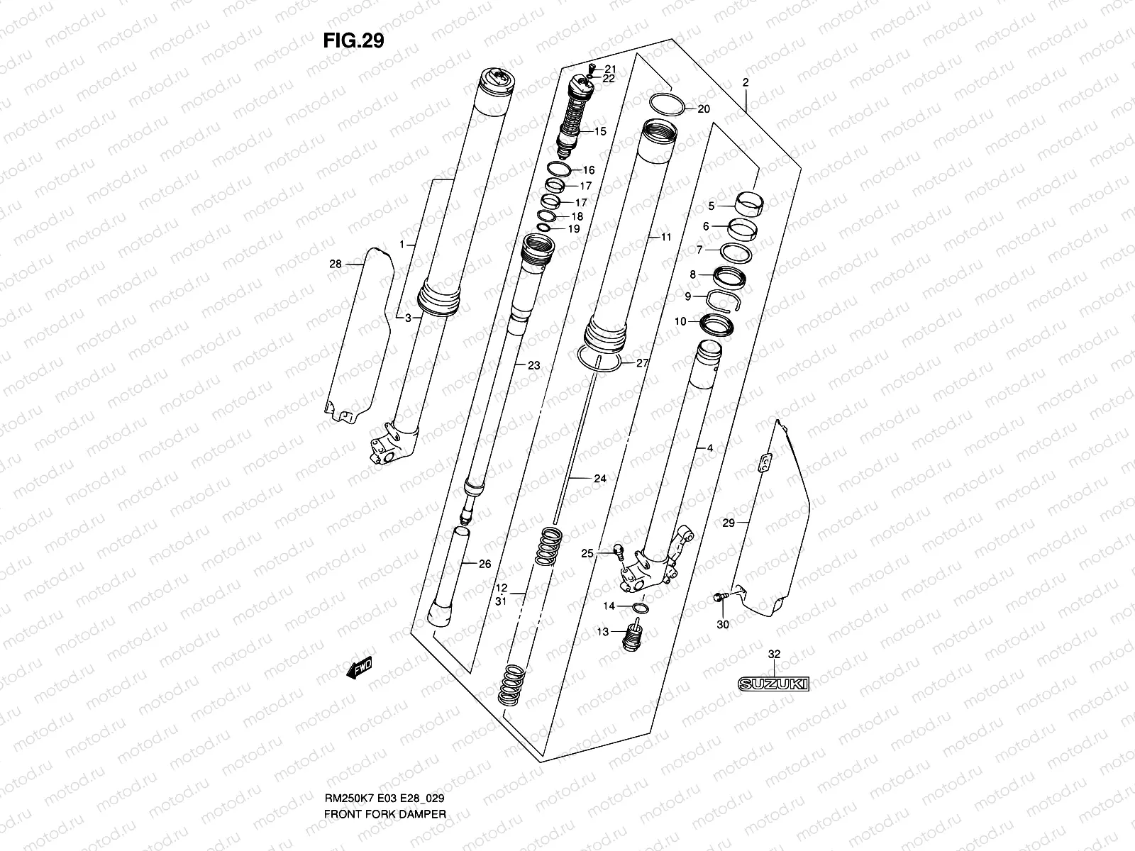 29 - FRONT DAMPER