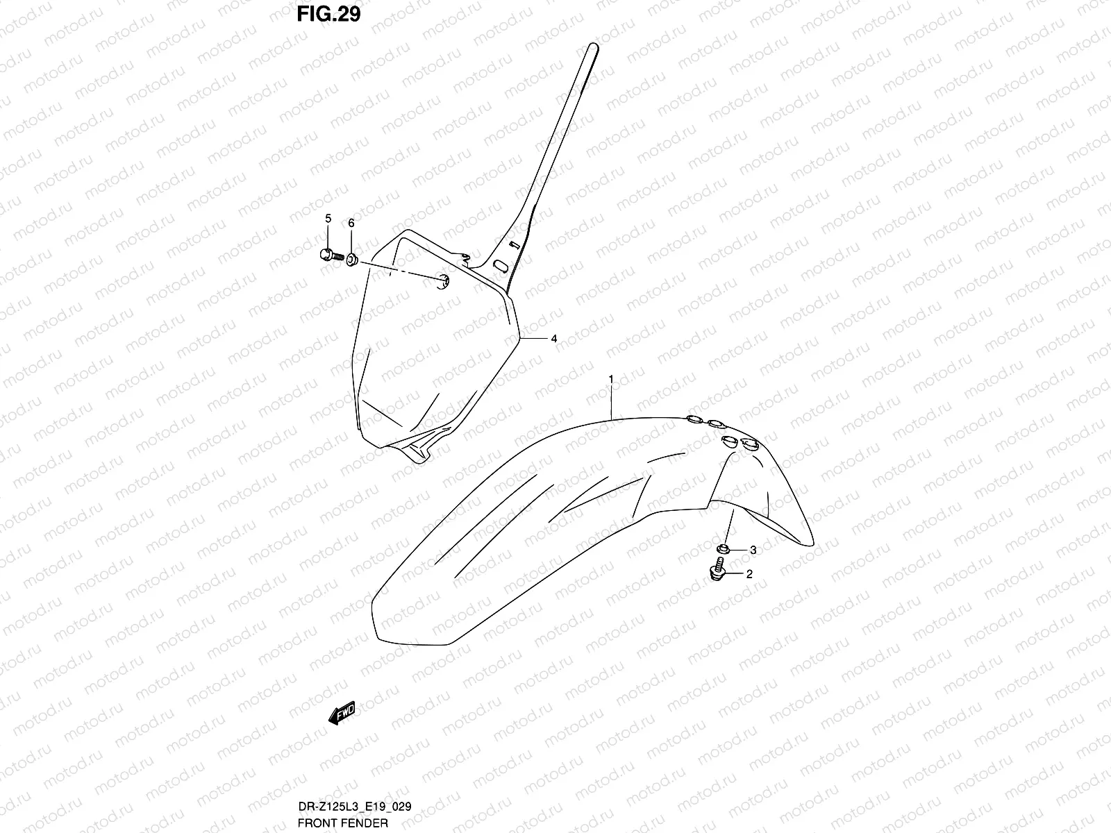 29 - FRONT FENDER