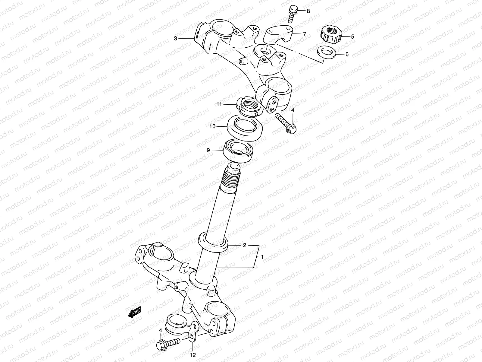 29 - FRONT FORK BRACKET
