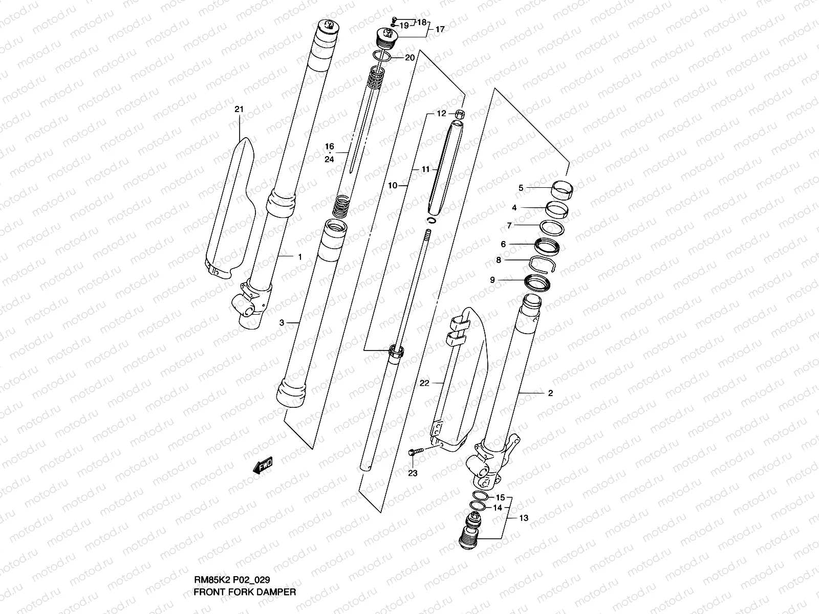29 - FRONT FORK DAMPER