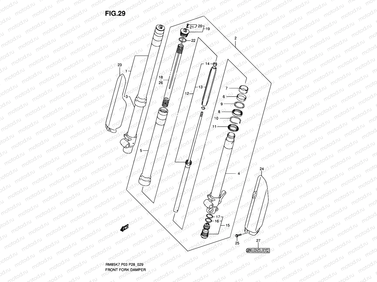 29 - FRONT FORK DAMPER