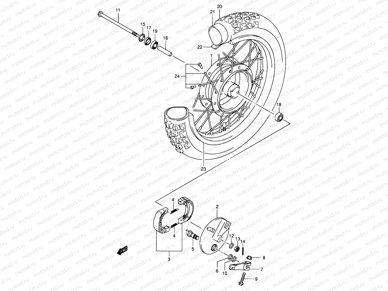 29 - FRONT WHEEL
