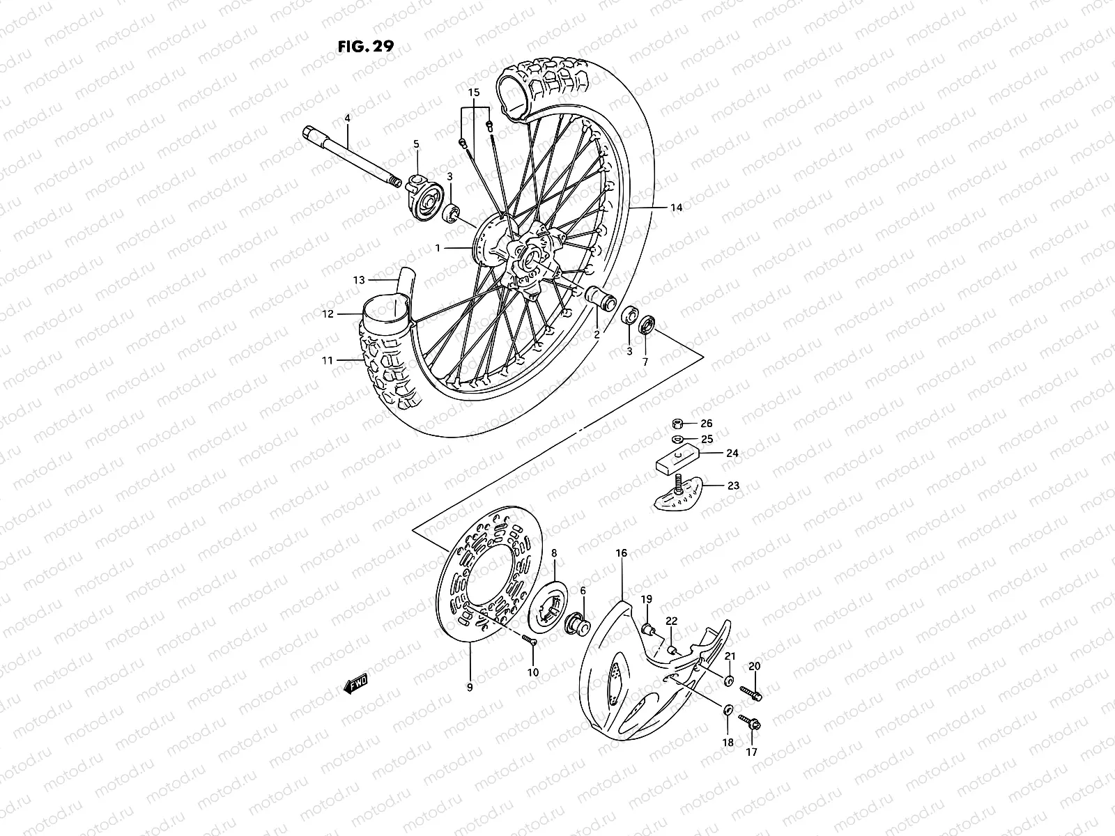 29 - FRONT WHEEL