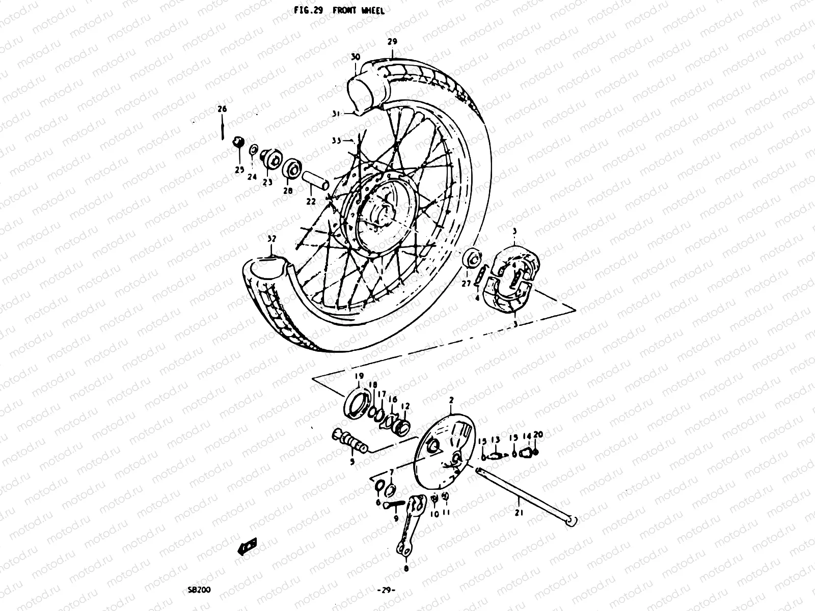 29 - FRONT WHEEL
