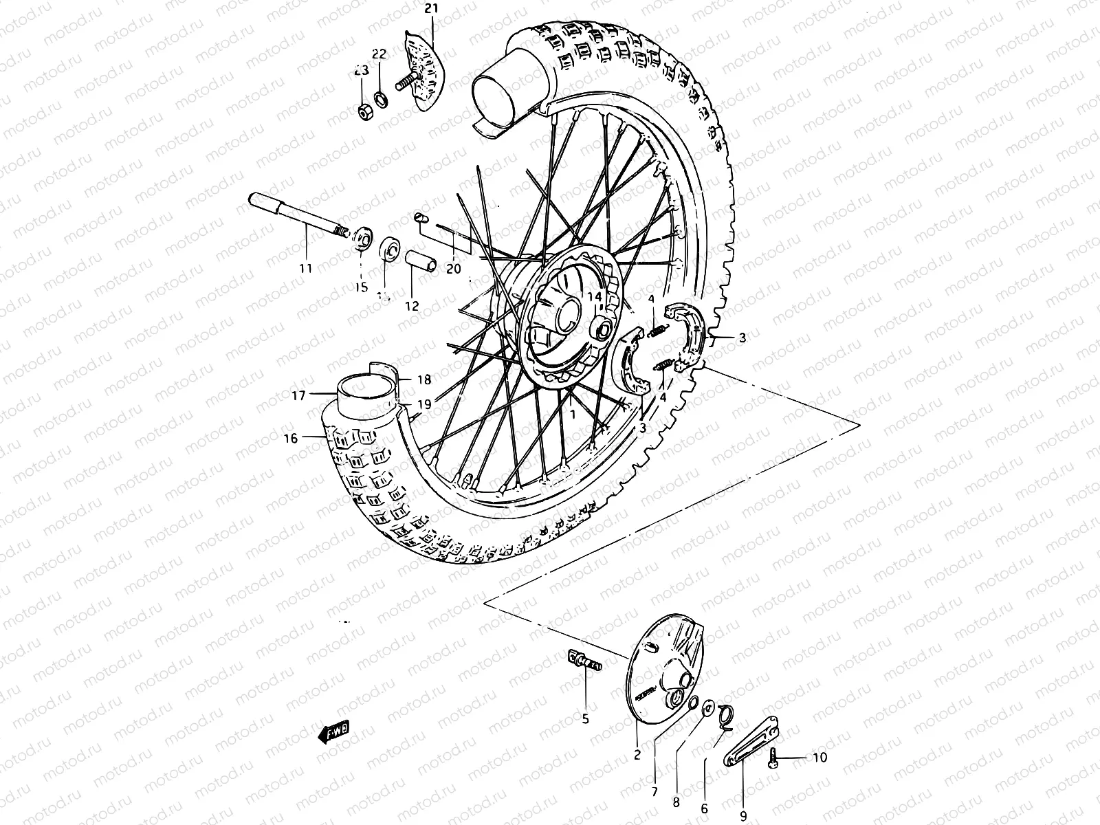 29 - FRONT WHEEL