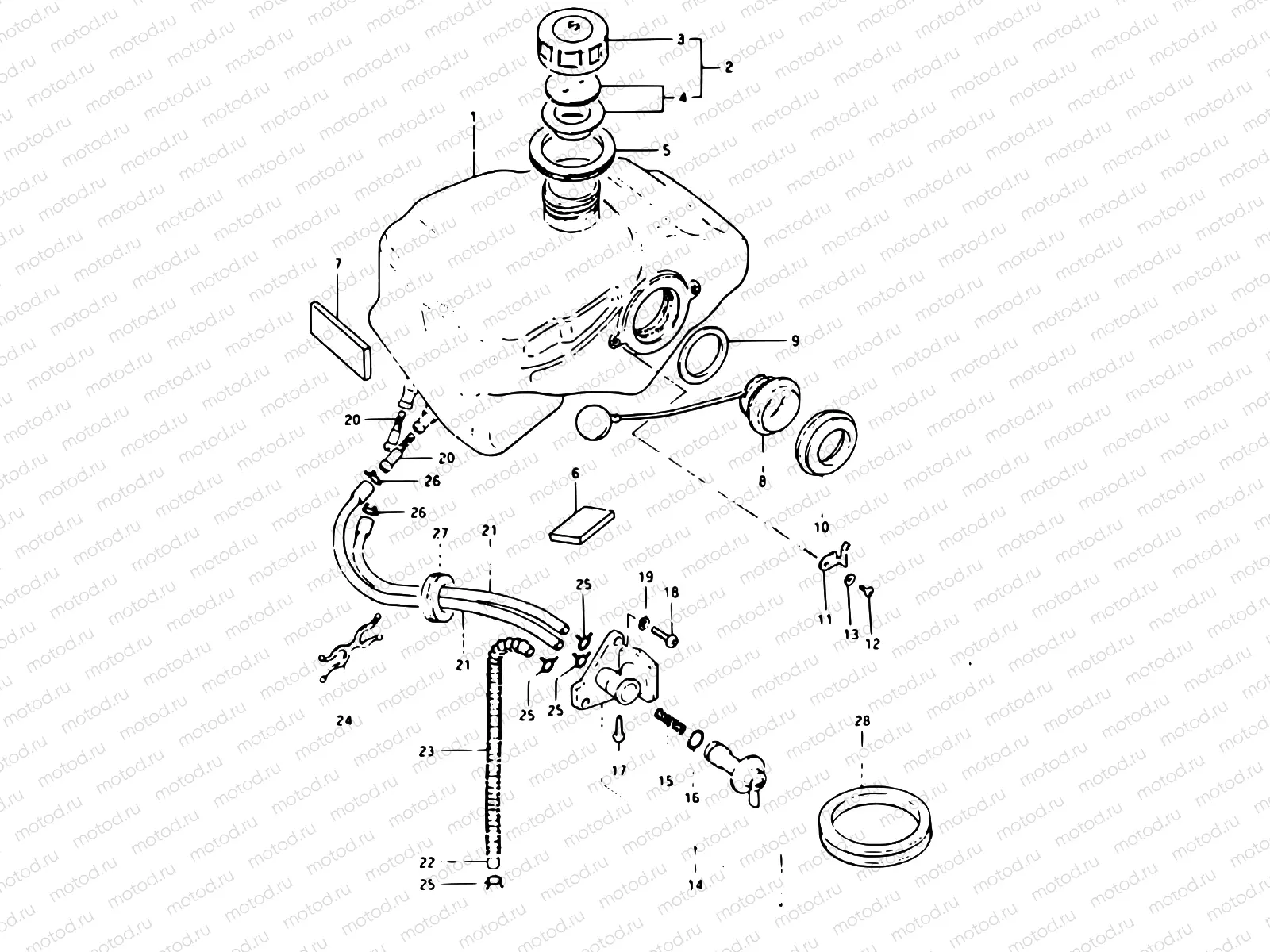 29 - FUEL TANK (FS50X E02, ~F.NO.190687)