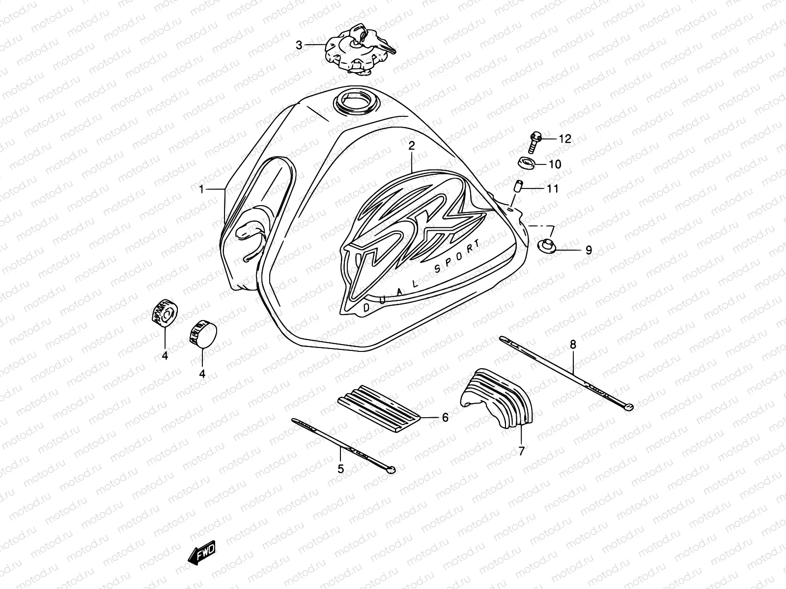 29 - FUEL TANK (MODEL K1)
