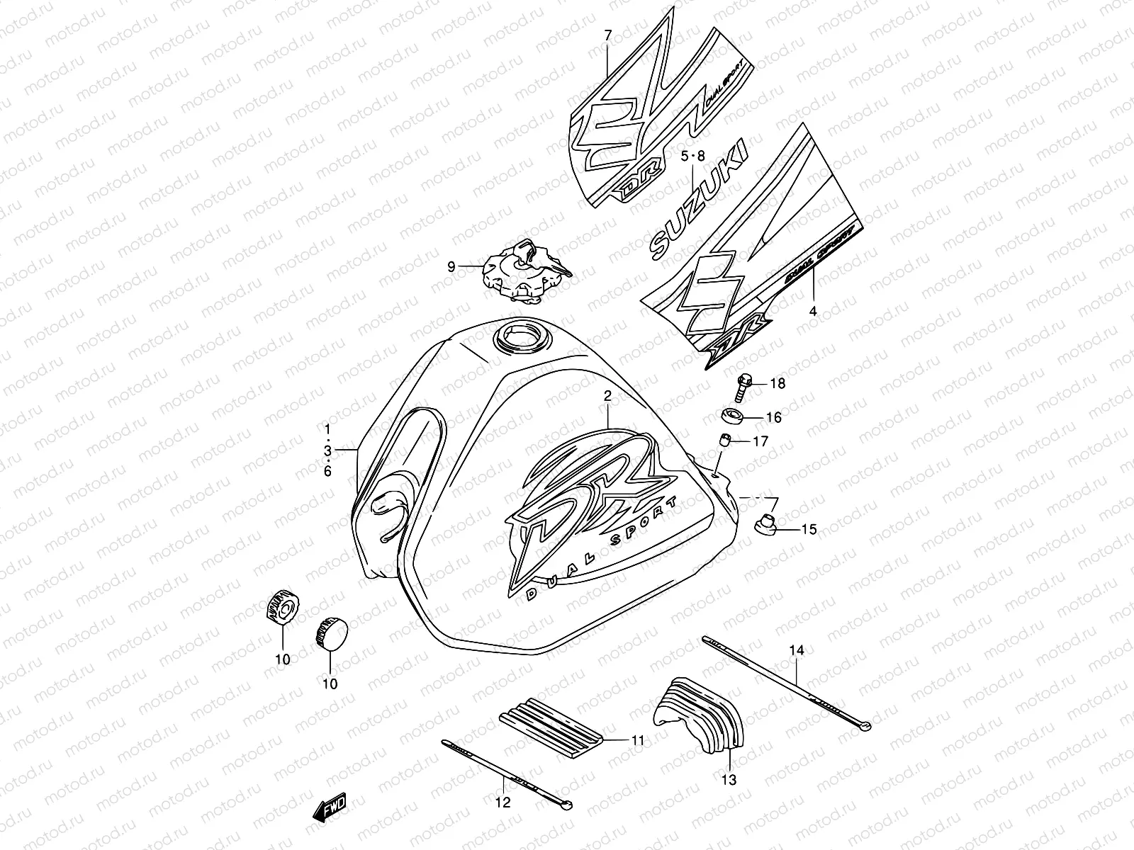 29 - FUEL TANK (MODEL K1/K2/K3)
