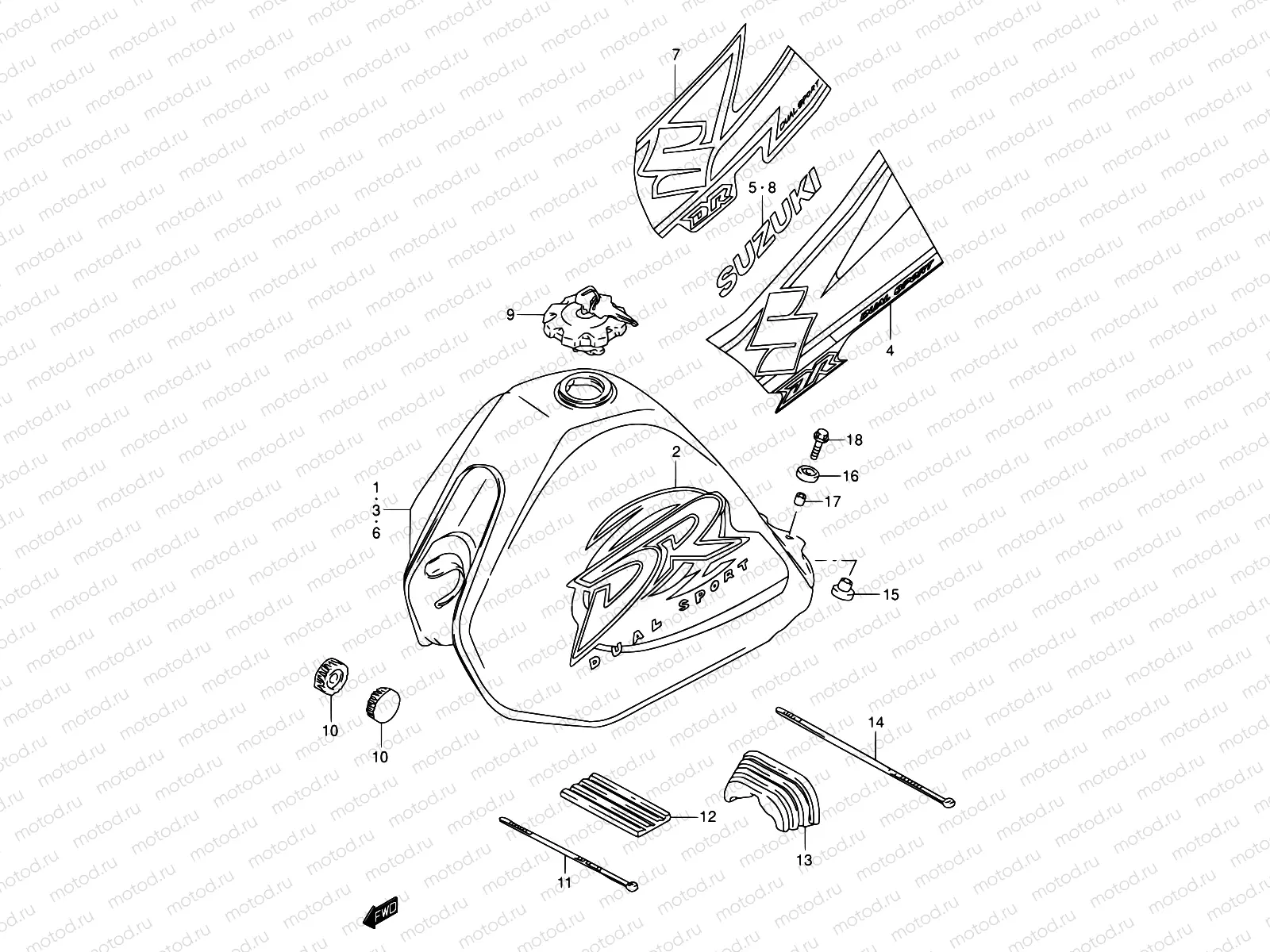 29 - FUEL TANK (MODEL K1/K2/K3)