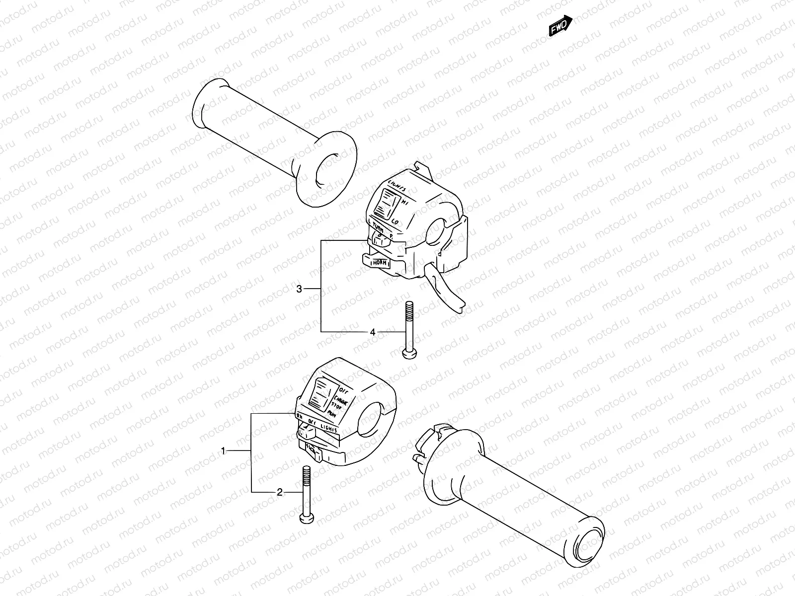 29 - HANDLE SWITCH (MODEL J)