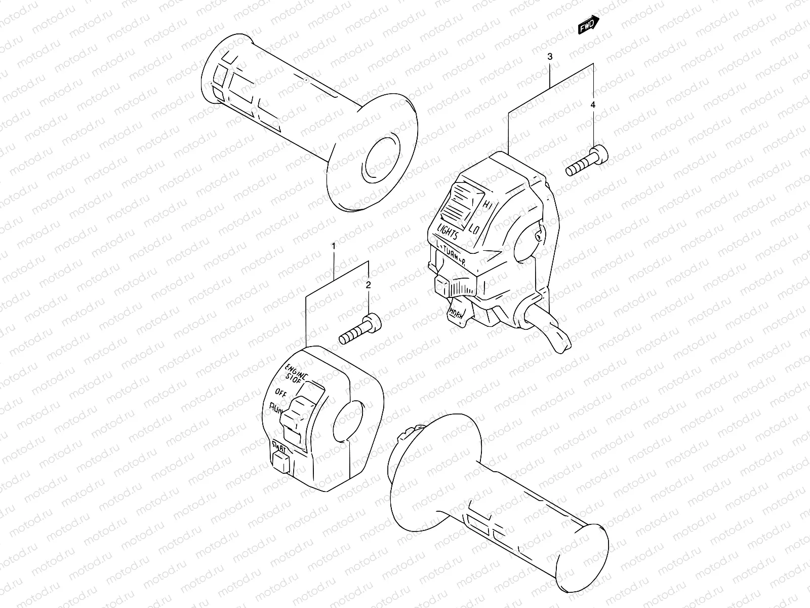 29 - HANDLE SWITCH (MODEL R/S)