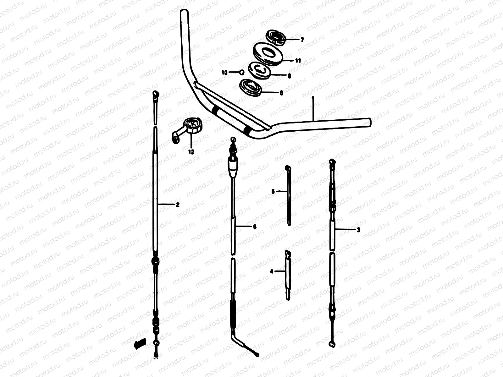 29 - HANDLEBAR (MODEL E)
