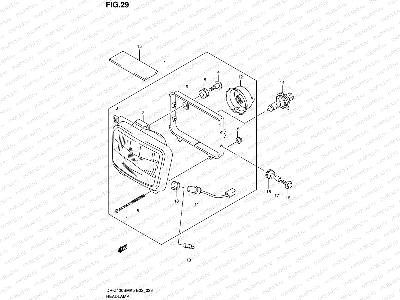 29 - HEADLAMP (E02,E19)