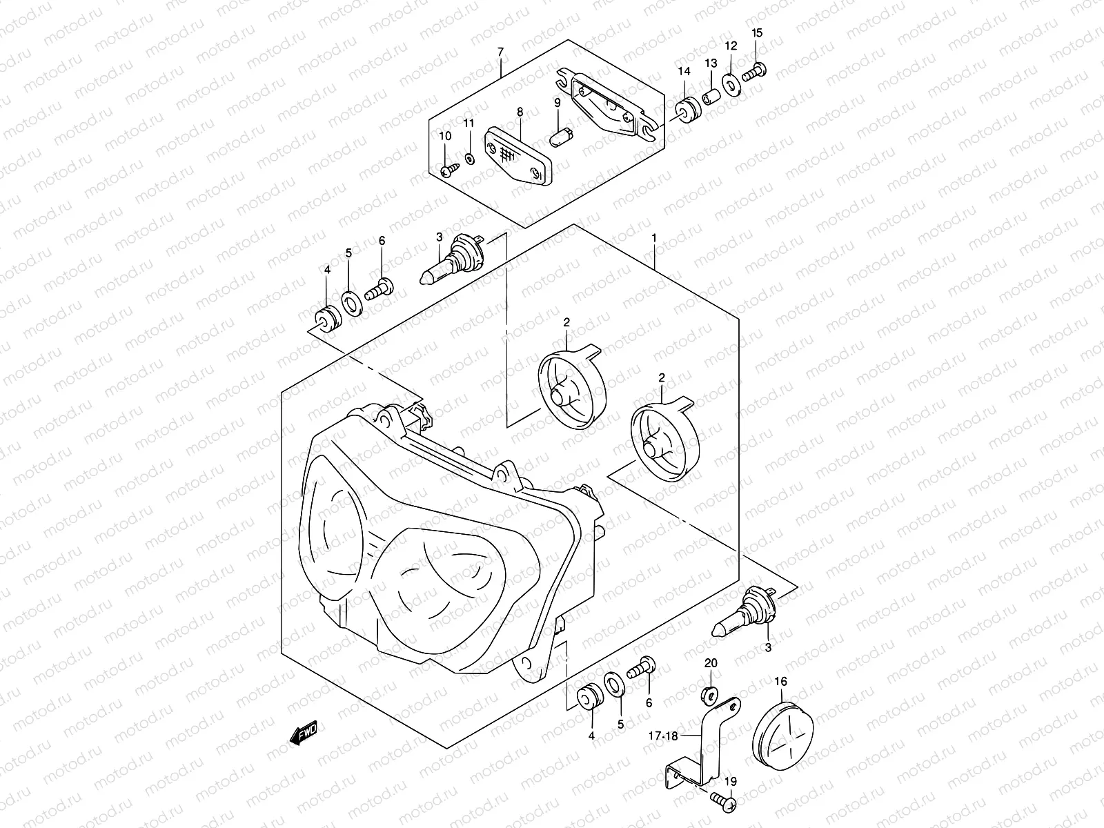 29 - HEADLAMP (E24)