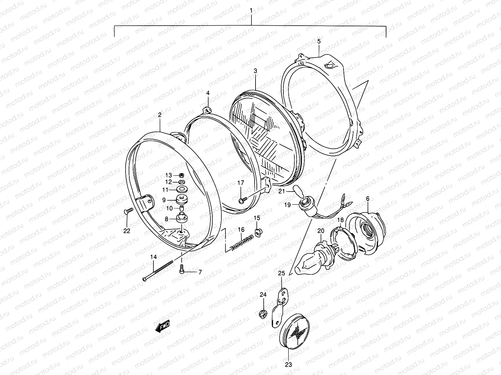 29 - HEADLAMP (MODEL L/M/N EXCEPT E01,E02)