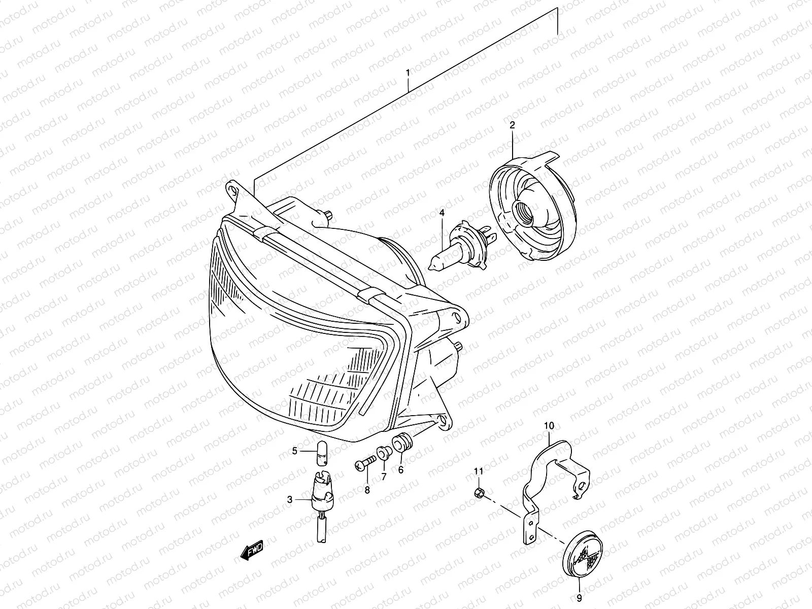 29 - HEADLAMP (MODEL R/S)