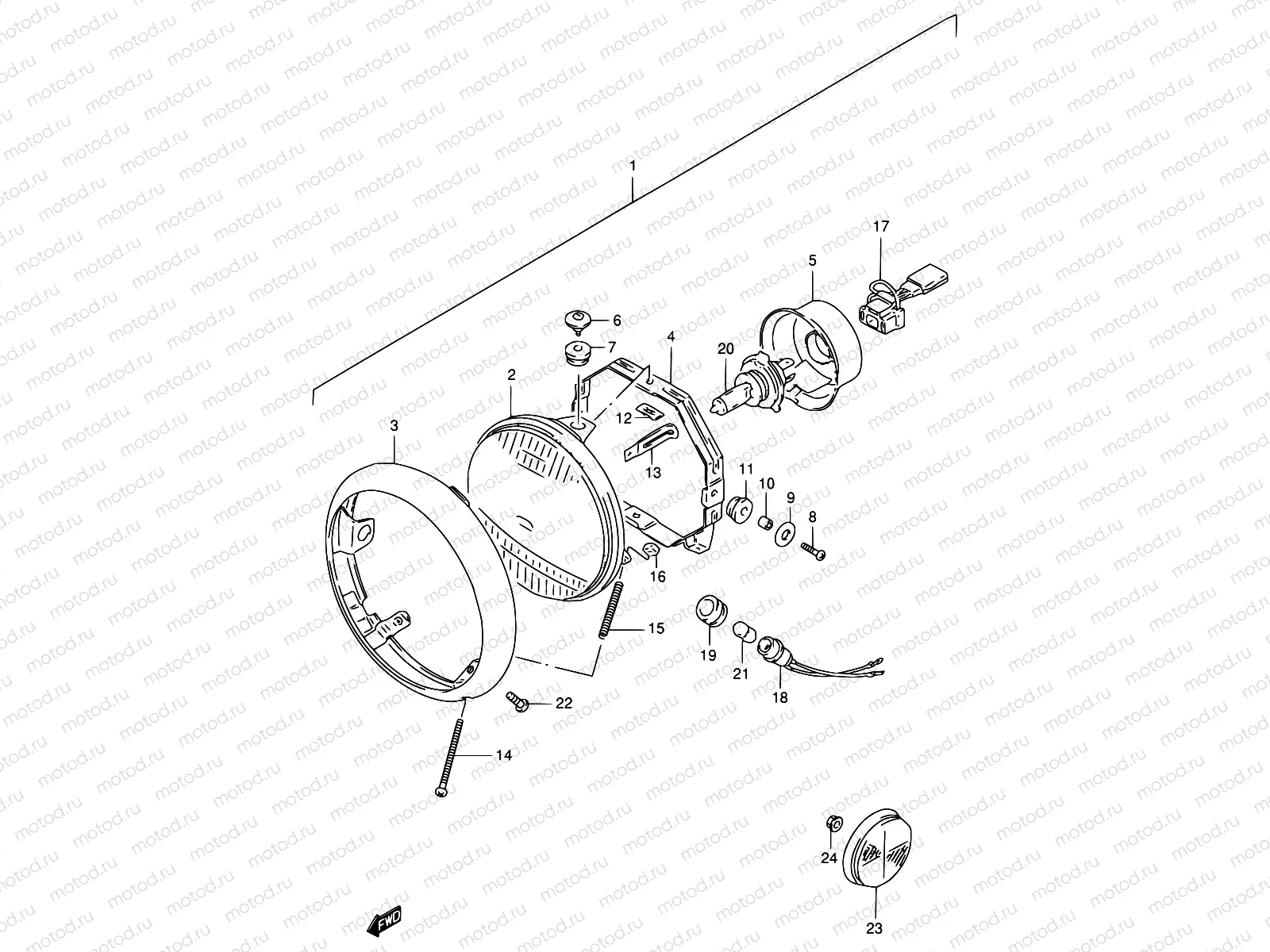 29 - HEADLAMP (MODEL S)