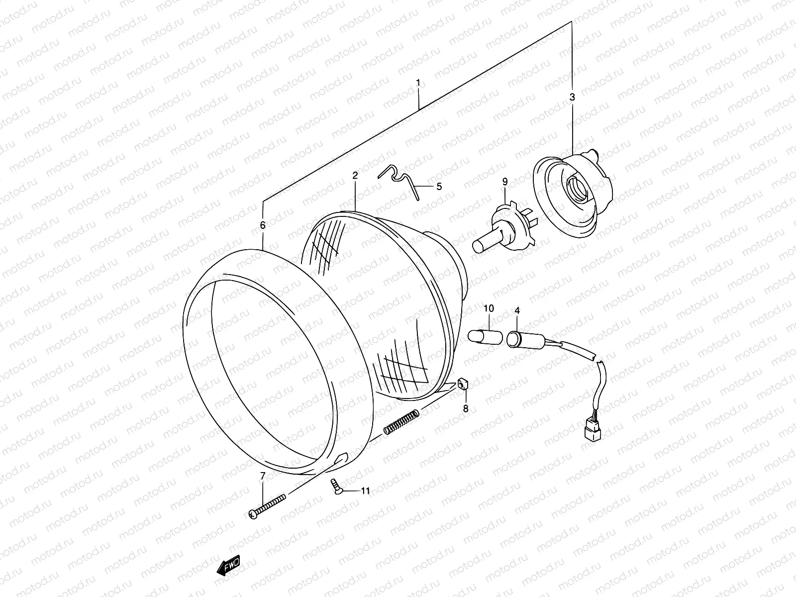 29 - HEADLAMP (MODEL W/X E02,E04,E17,E18,E22,E25,E34,P37)