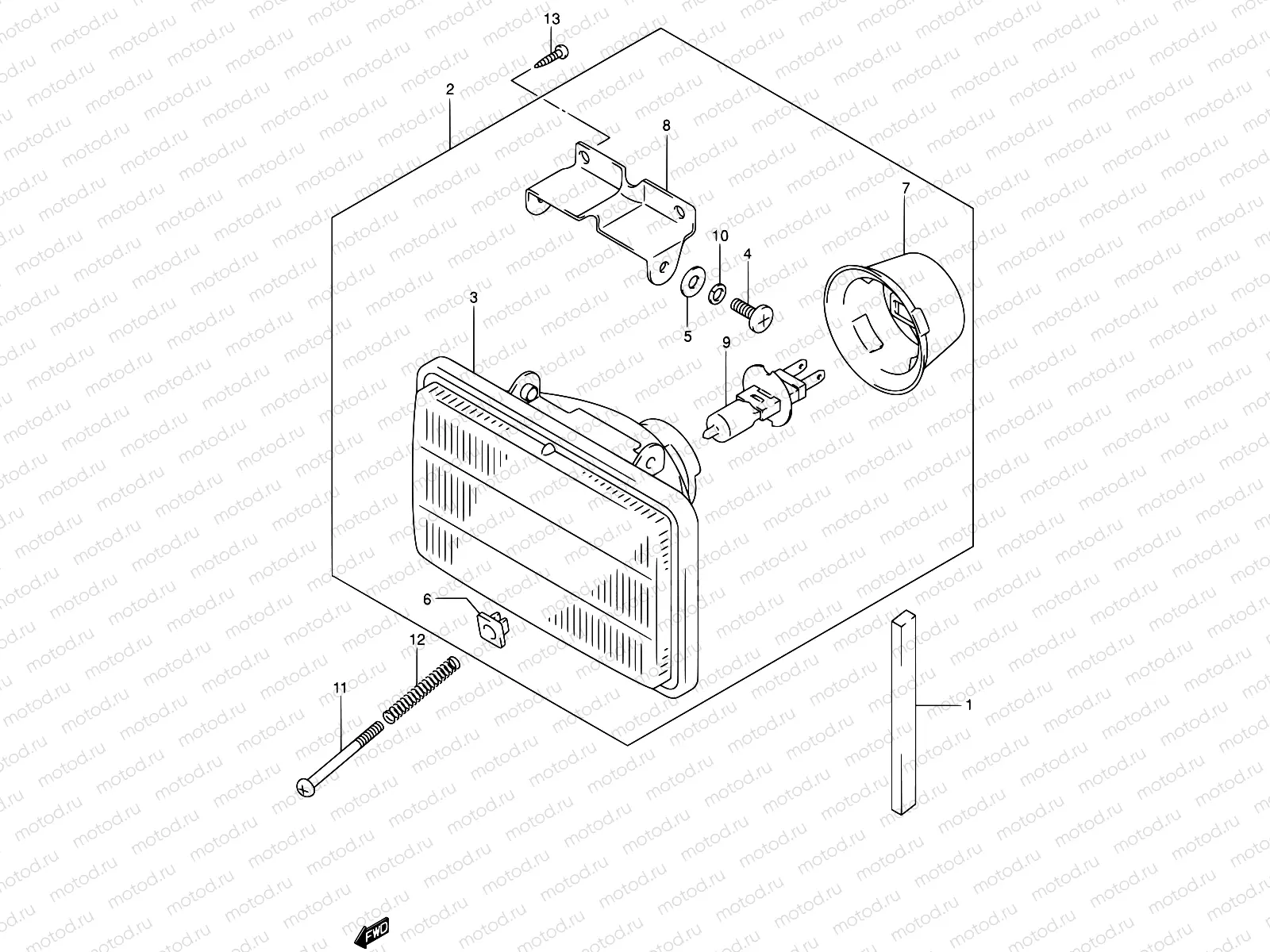 29 - HEADLAMP (MODEL Y/K1)