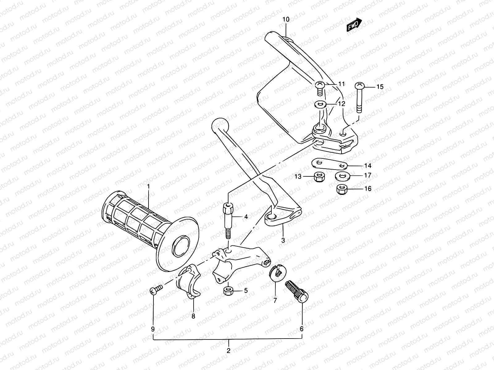 29 - LEFT HANDLE LEVER