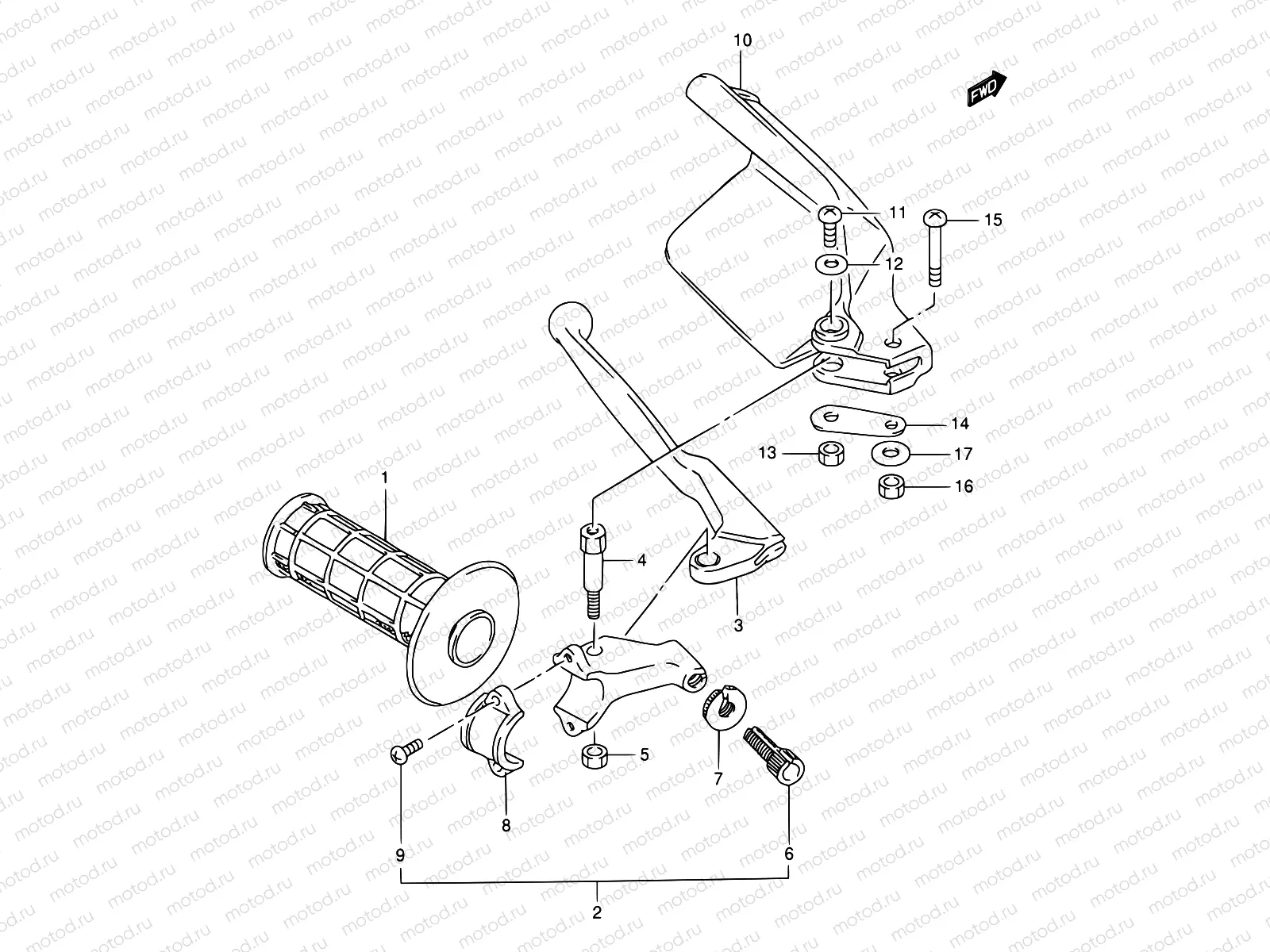 29 - LEFT HANDLE LEVER