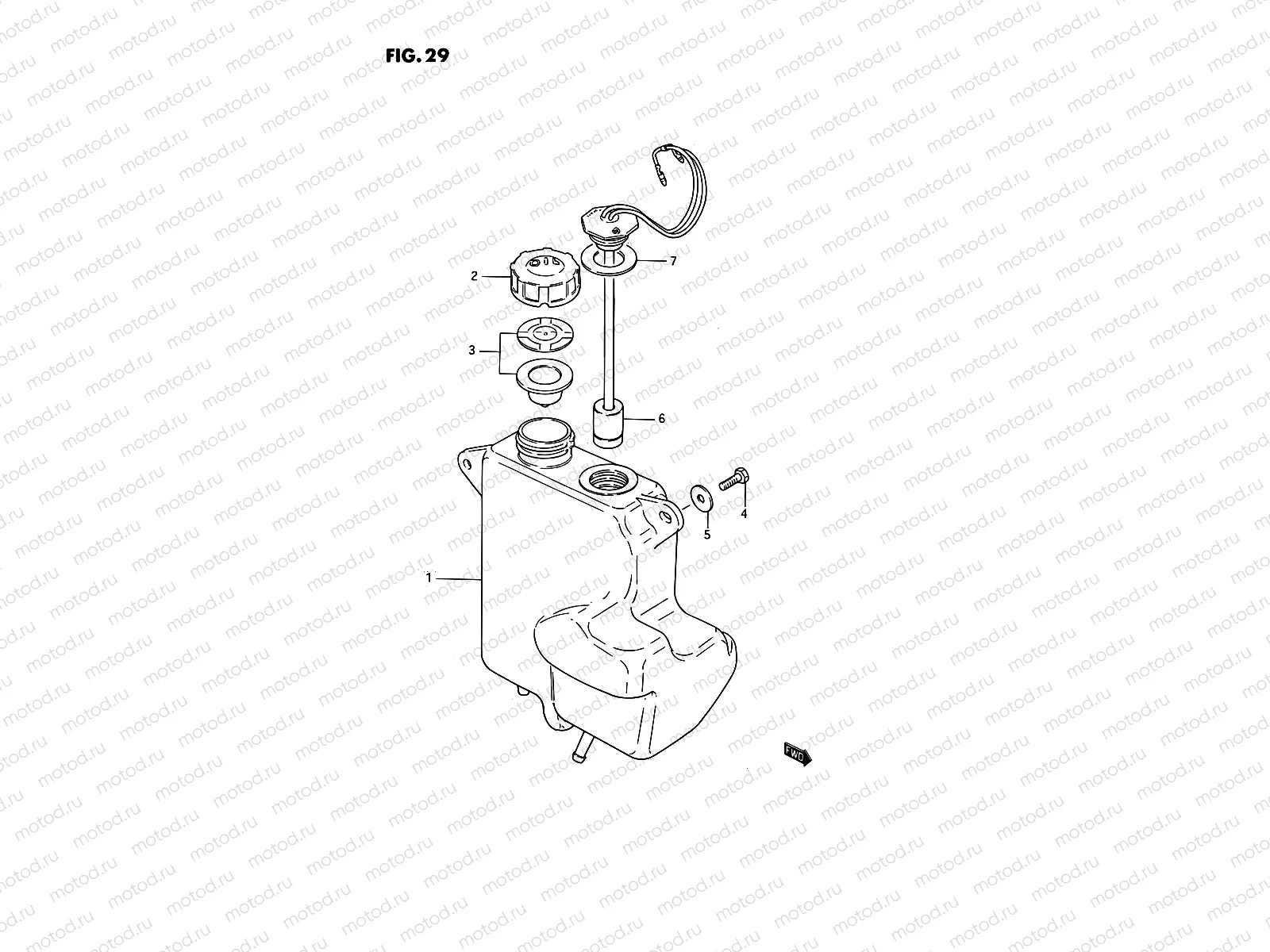 29 - OIL TANK (E16,E43,MODEL R E15)