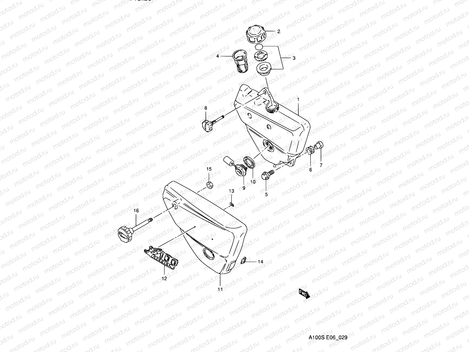 29 - OIL TANK - FRAME COVER
