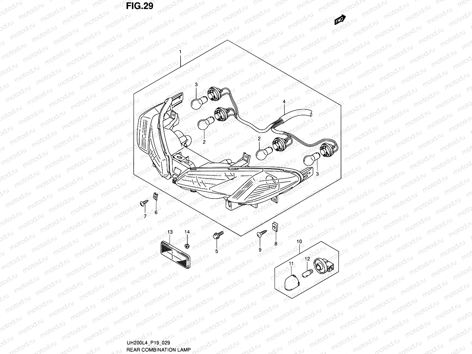 29 - REAR COMBINATION LAMP