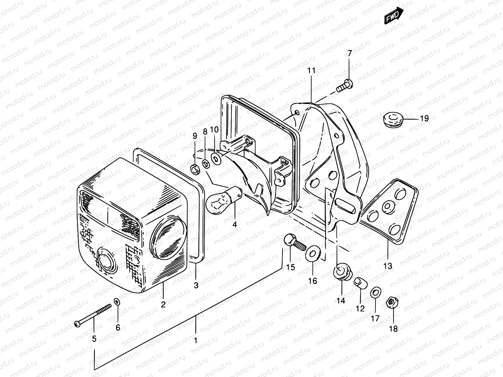 29 - REAR COMBINATION LAMP